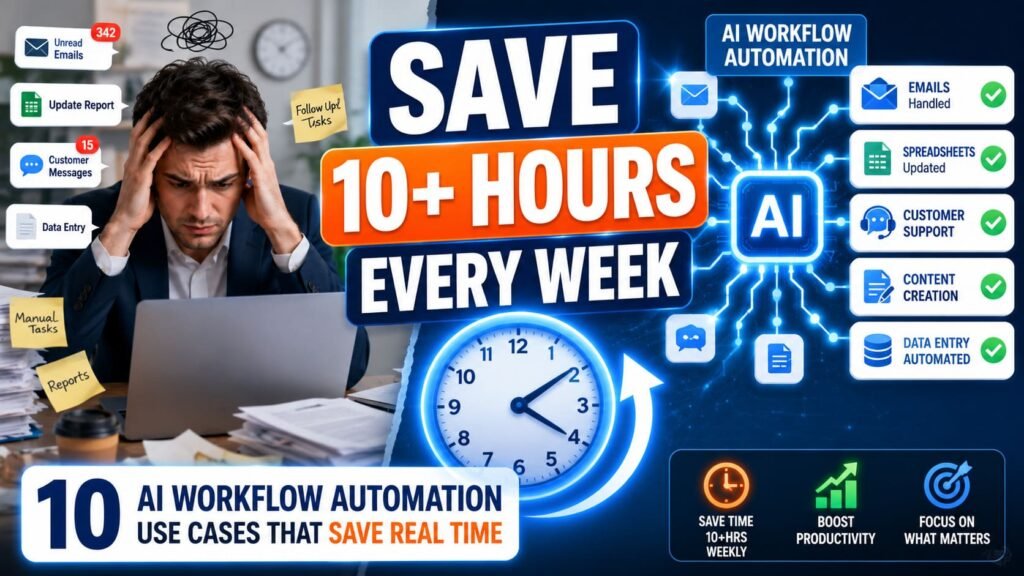 10 AI workflow automation use cases that save real time